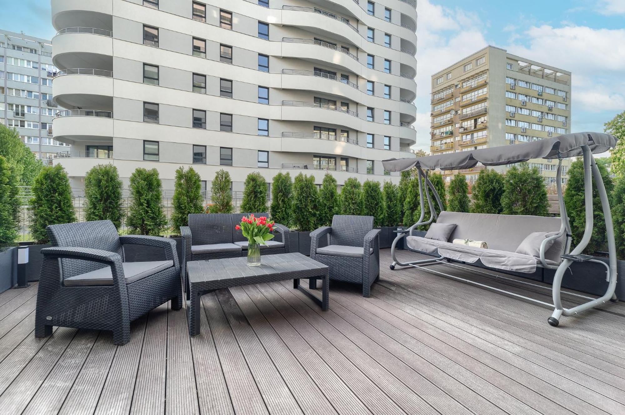 Apartments Ostsee Suntowers Taras 슈비노우이스쳬 외부 사진